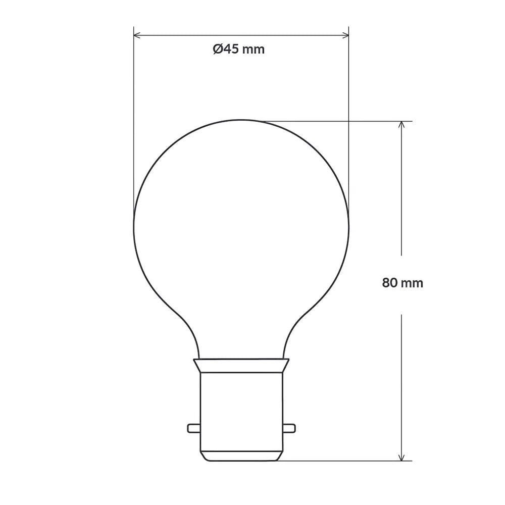5.5W 806lm B15 2700K Frost Dimmable LED Fancy Round - Home & Garden > Lighting