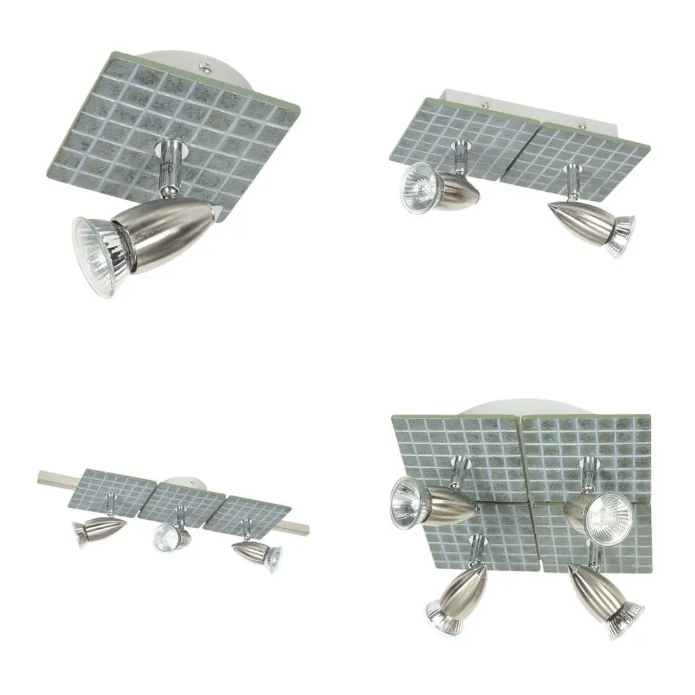Oriel SLATE - 1/2/3/4 Light Tiled Resin Adjustable Spotlight
