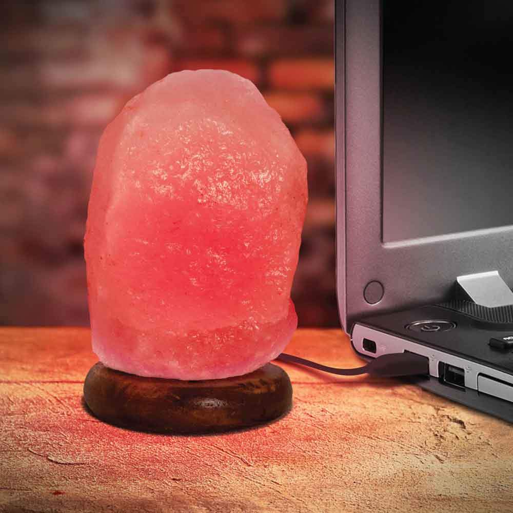 USB Red Himalayan Salt Lamp