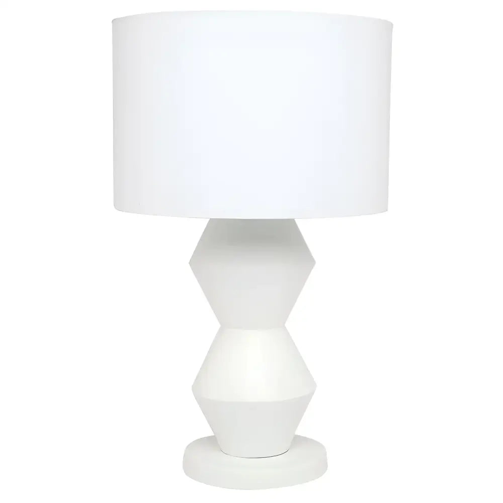CAFE LIGHTING & LIVING Table Lamp Abstract Table Lamp - White 12281
