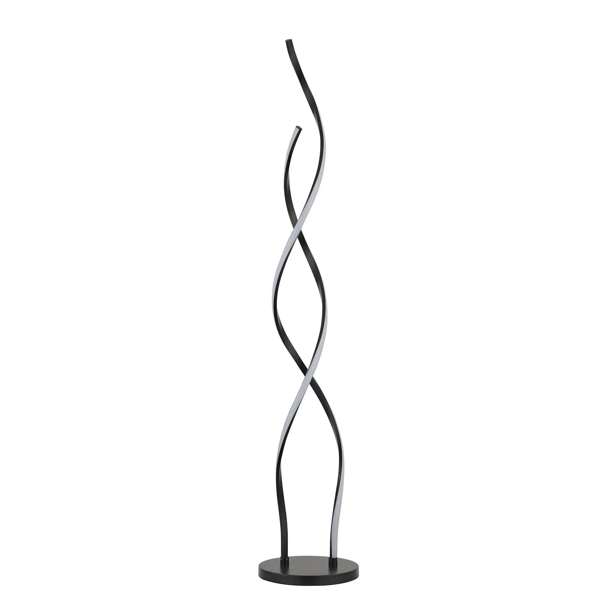 Acropora Led Floor Lamp Black 20w Spiral Modern Light