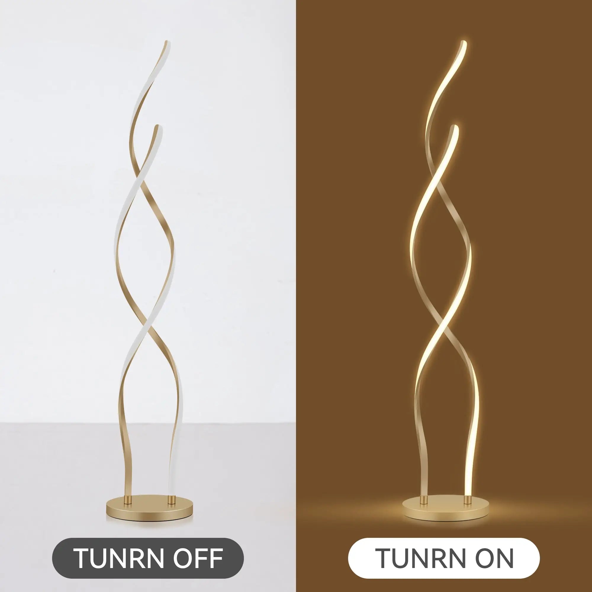 Acropora Led Floor Lamp Gold Modern Lounge Lighting