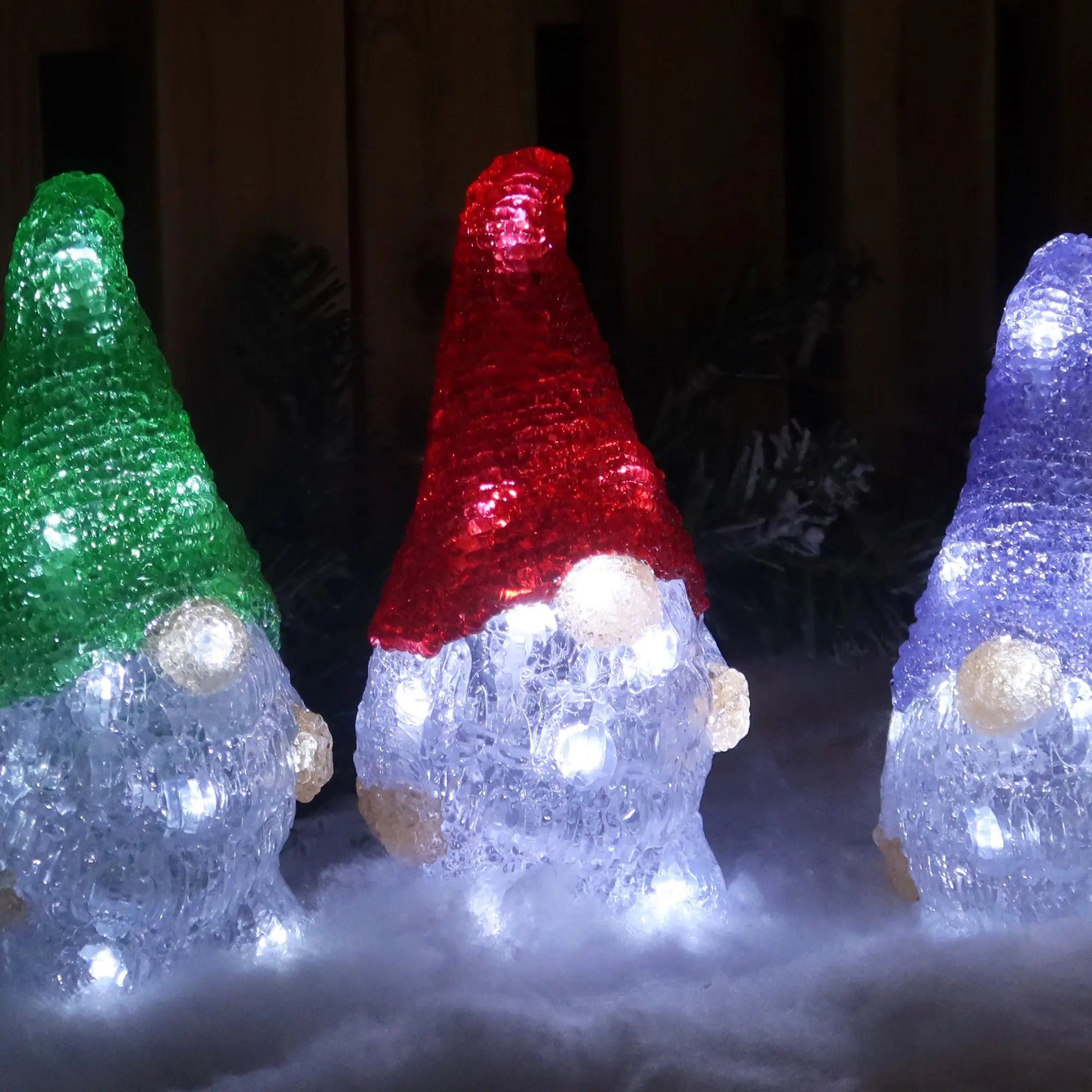 Acrylic Christmas Gonk Lights Mini Gonk Led Set of 5