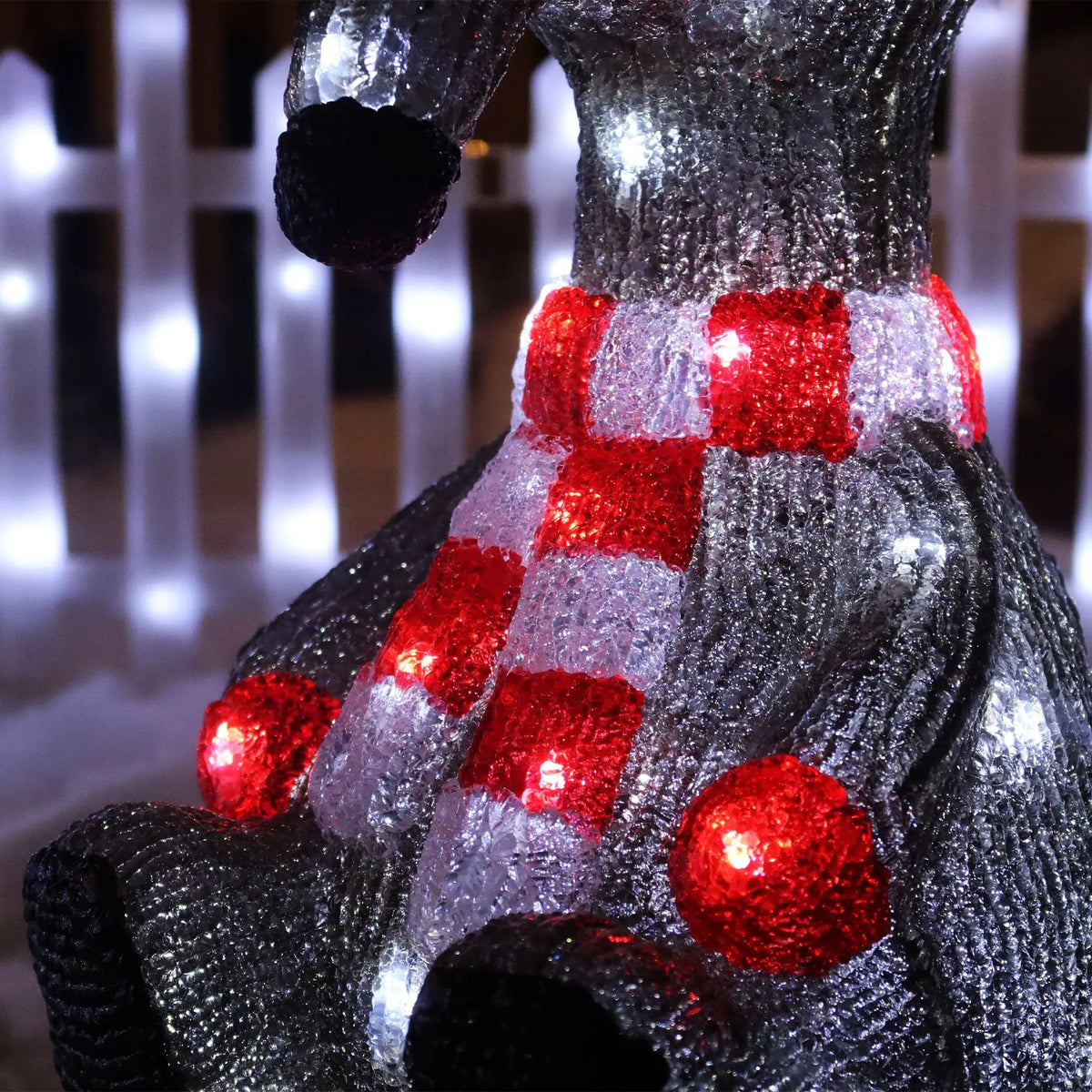 Acrylic Christmas Rat Decoration - Indoor & Outdoor