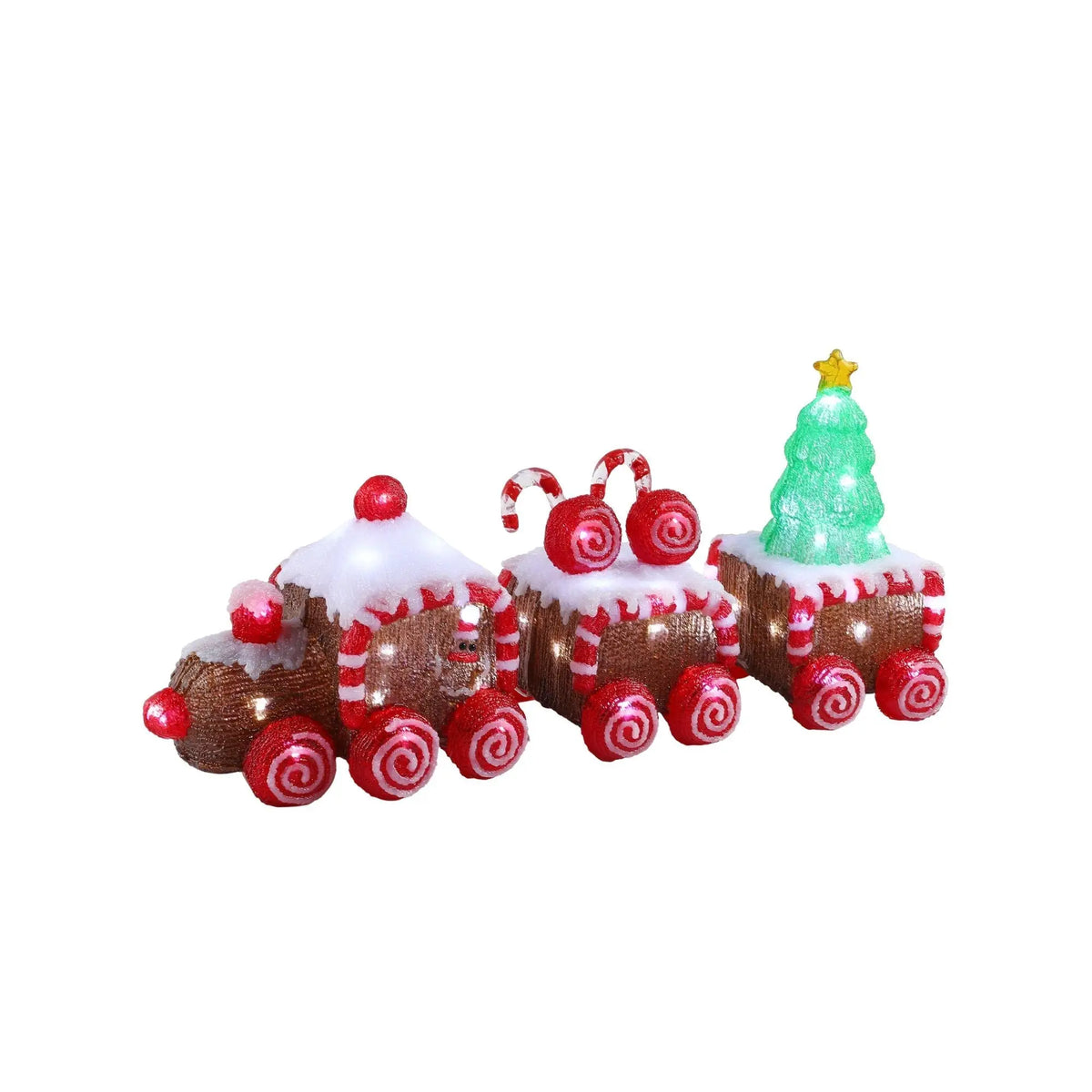 Acrylic Christmas Train Decor for Indoor & Outdoor