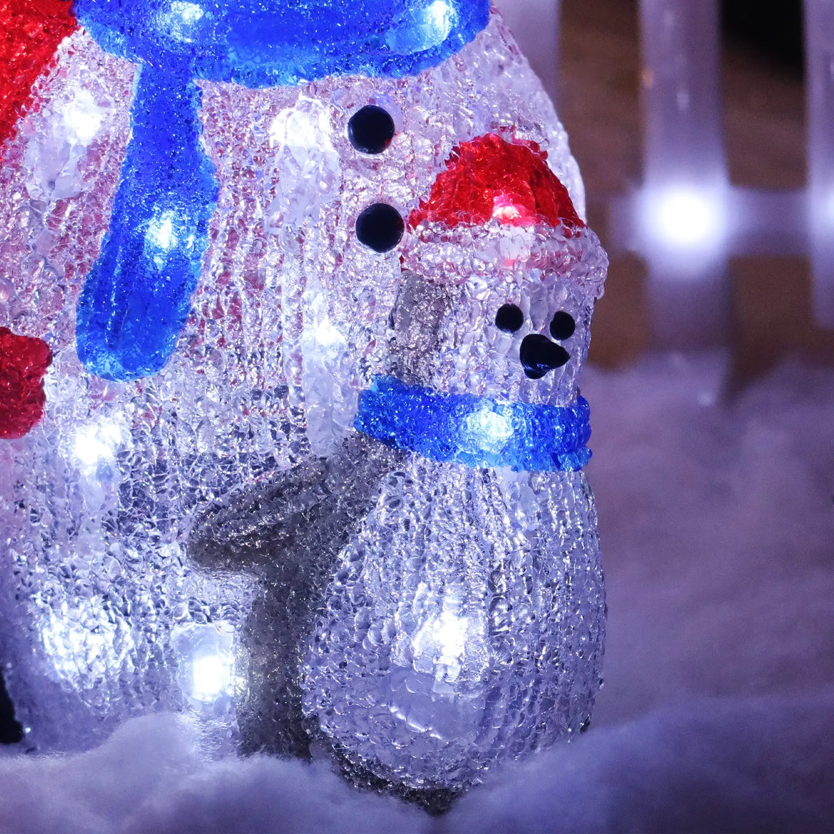 Acrylic Santa Penguin Snowman Stacked Light
