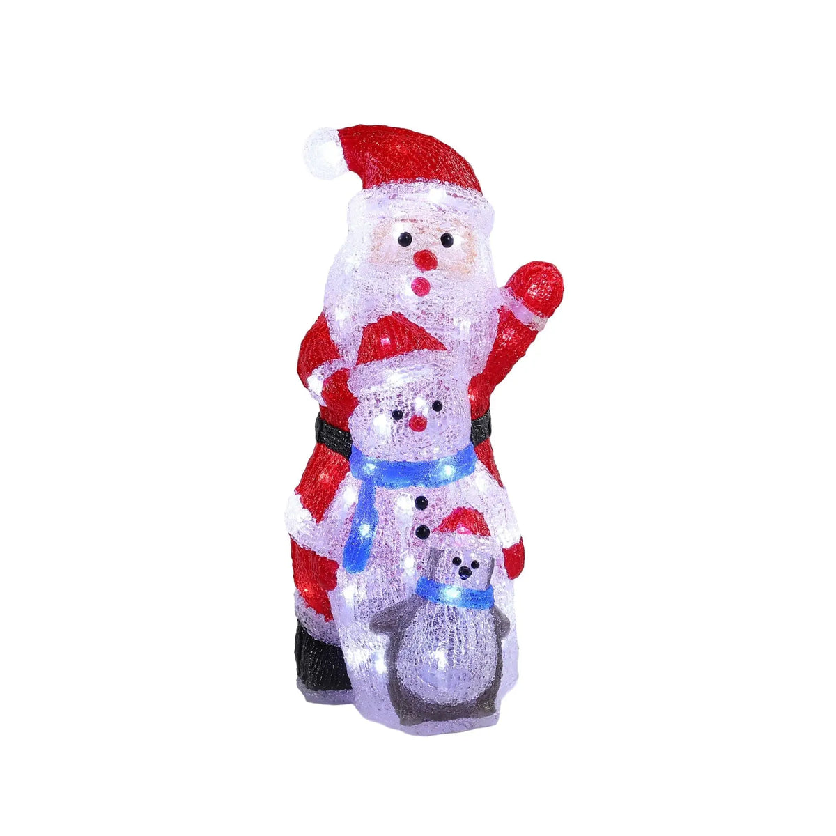 Acrylic Santa Penguin Snowman Stacked Light