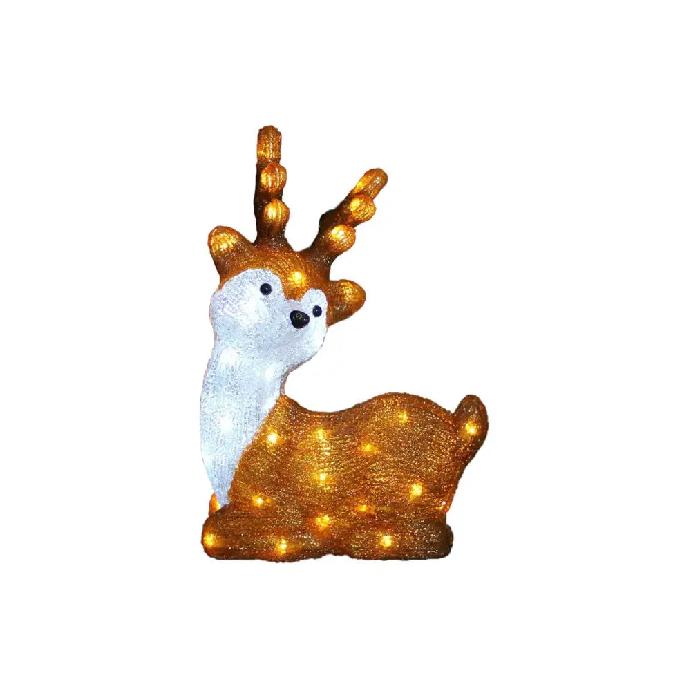 Promo Christmas Figure Acrylic Sitting Cute Reindeer - H40cm ACY024-P