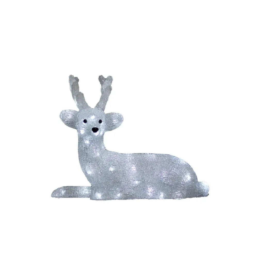 Promo Christmas Figure Acrylic Sitting Reindeer - H46cm ACY020-P
