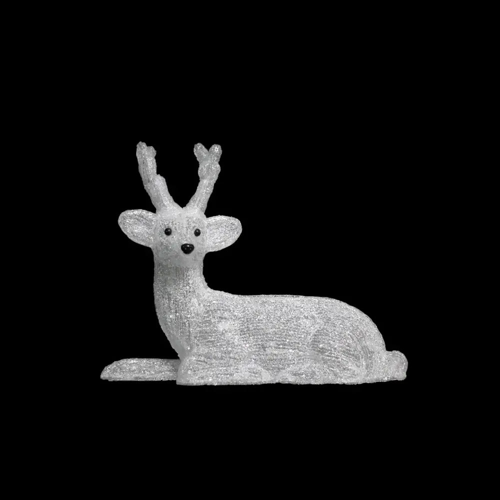 Promo Christmas Figure Acrylic Sitting Reindeer - H46cm ACY020-P