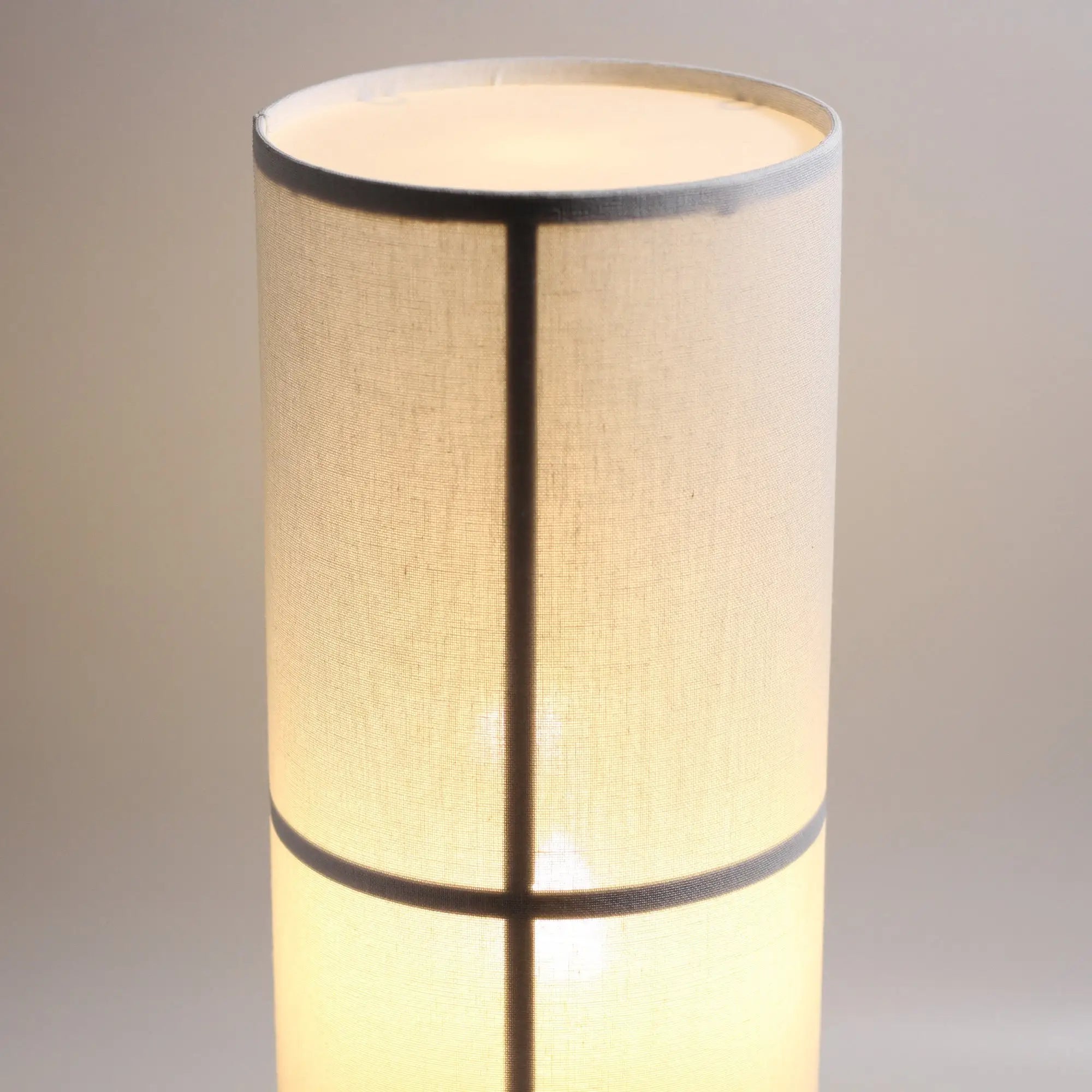Ailsa Floor Lamp Linen Shade Modern Slim Base Design