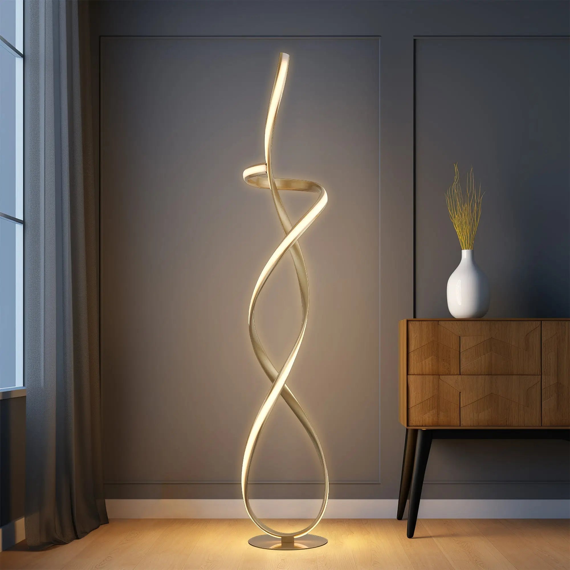 Ainhoa Led Floor Lamp - Gold Lexi Lighting