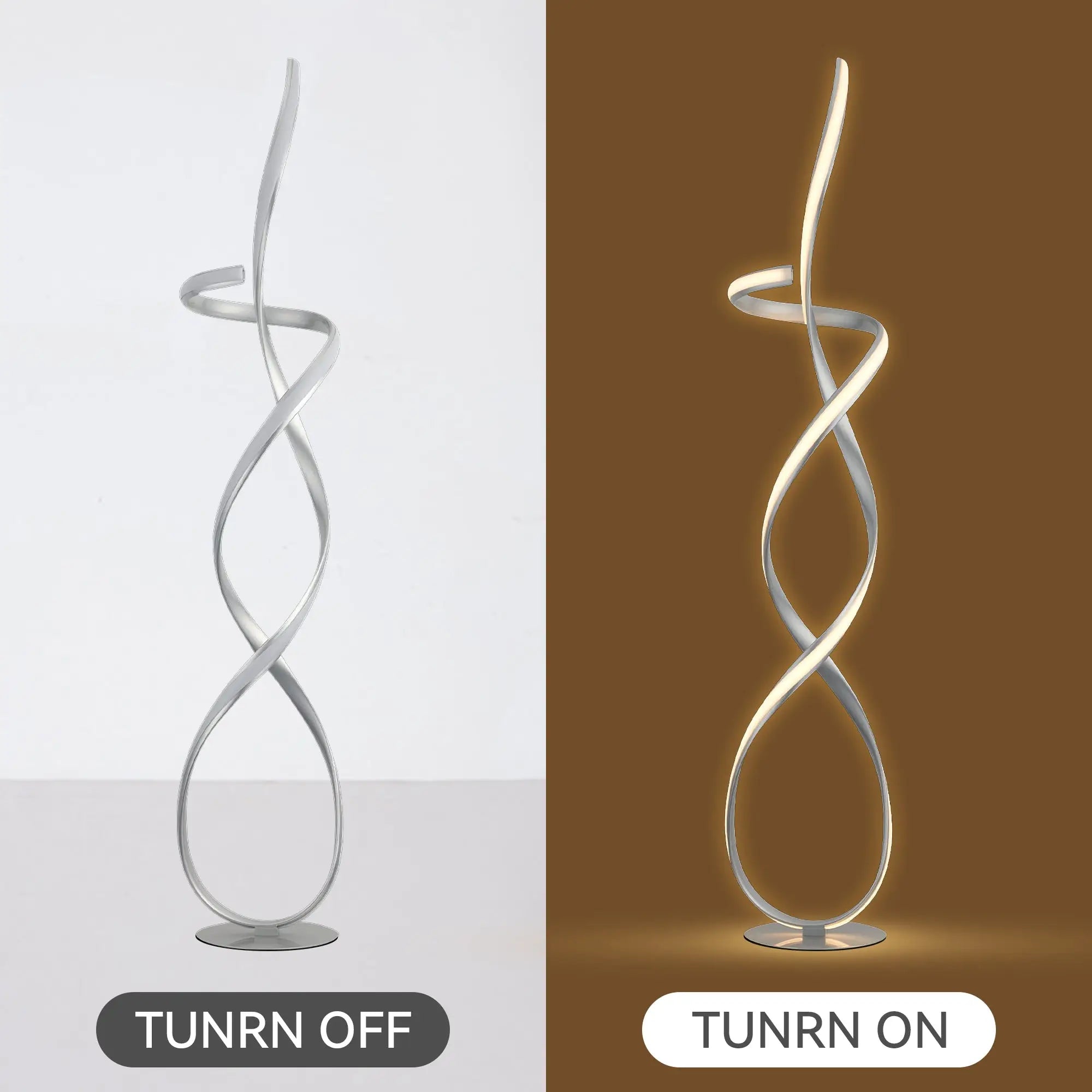 Ainhoa Led Floor Lamp - Satin Chrome Lexi Lighting