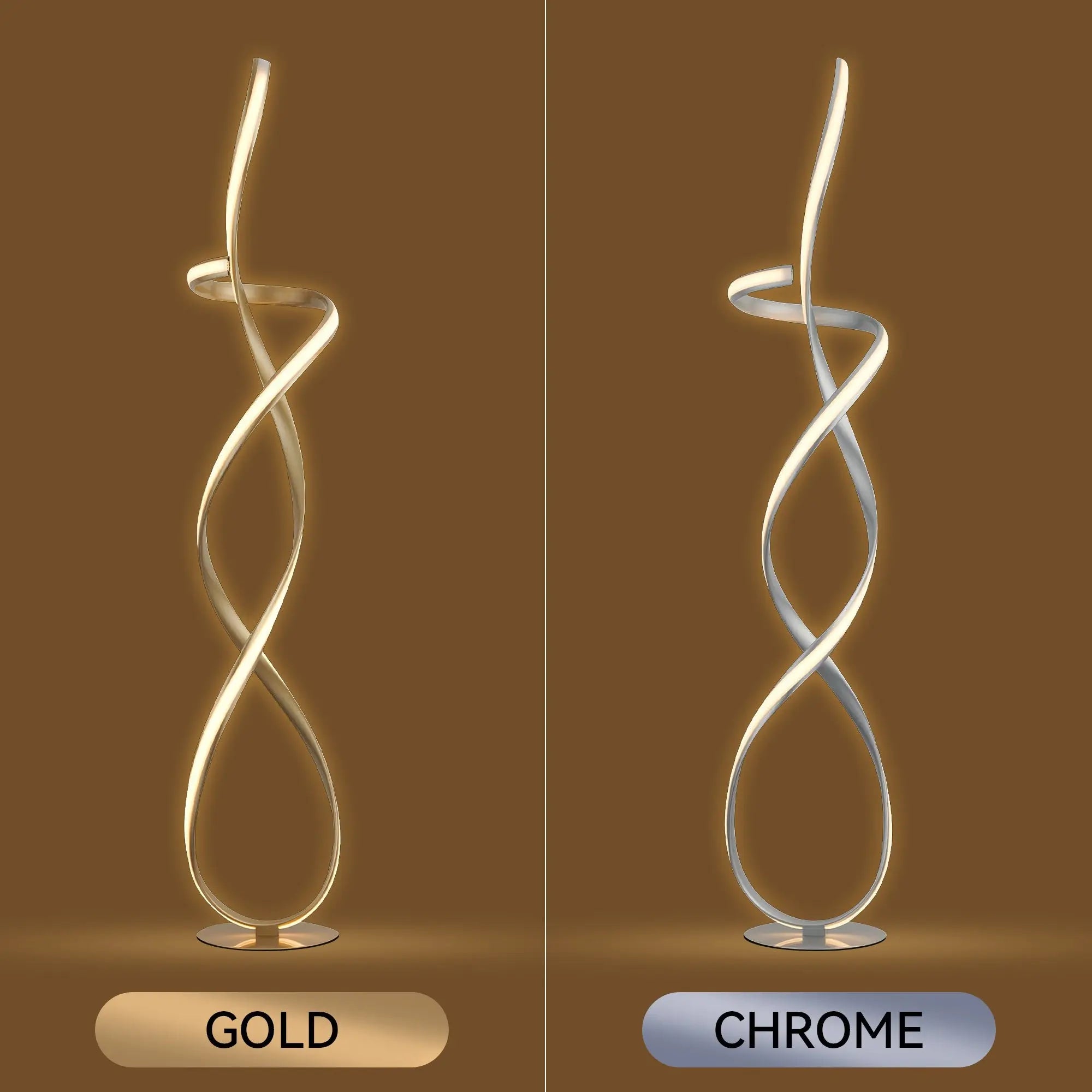 Ainhoa Led Floor Lamp - Satin Chrome Lexi Lighting