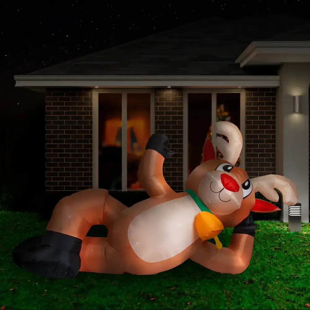 3M Lying Reindeer Christmas Inflatable