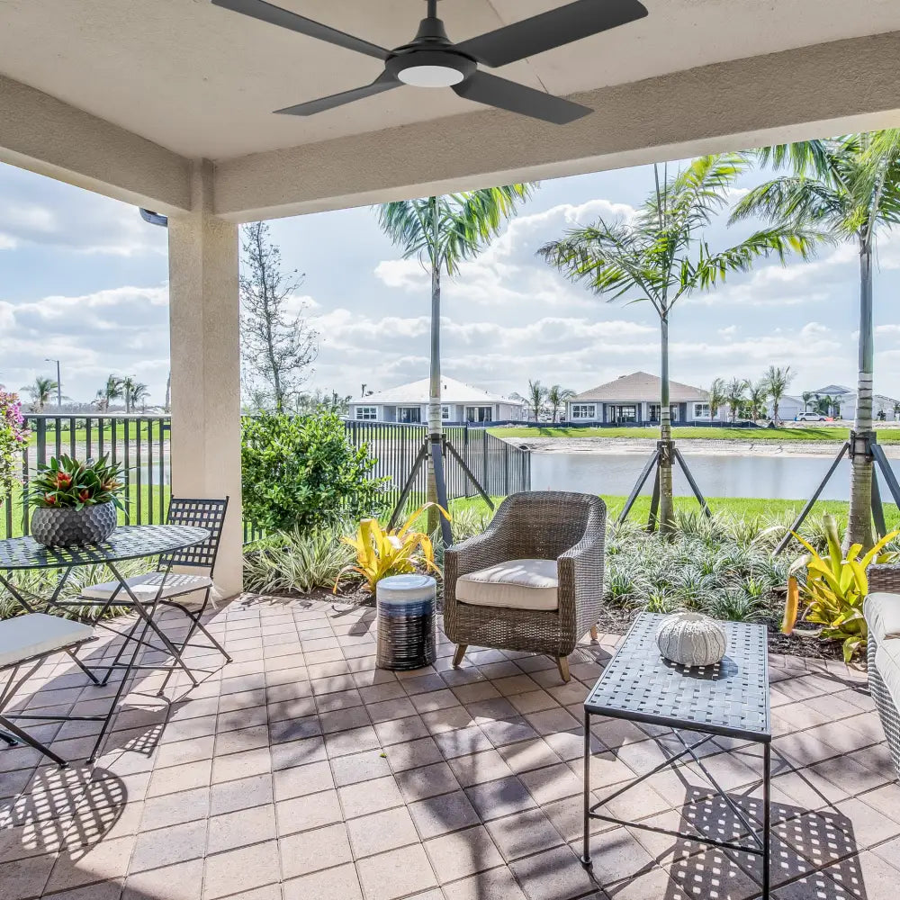 Fresco IP66 52" DC Ceiling Fan with Remote Control + CCT LED Light