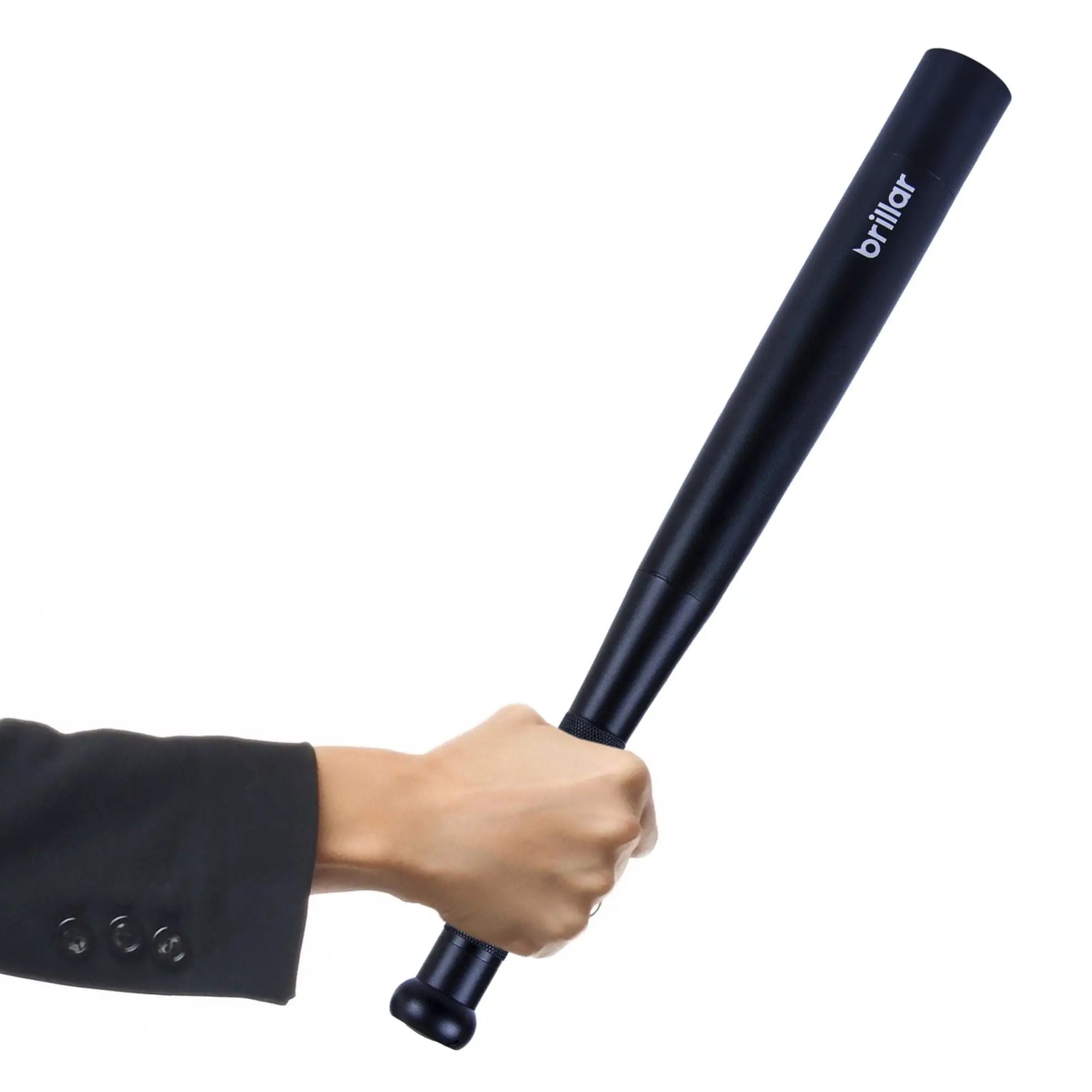 Brillar Electrical Aluminium Security Torch - Black BR0034-Black