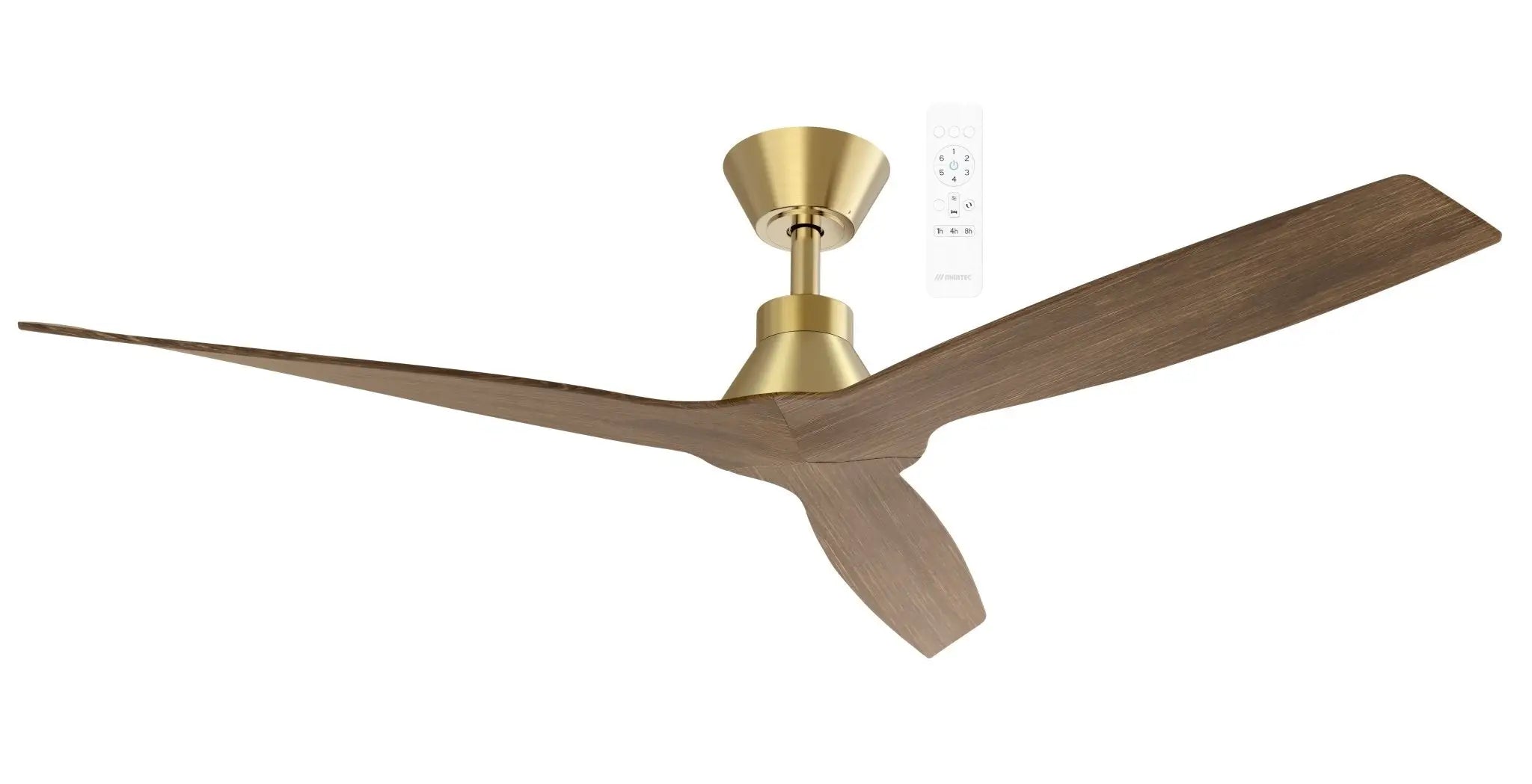 Martec Triumph Dc Ceiling Fan - Antique Bronze/walnut Finish - Antique Bronze / Walnut
