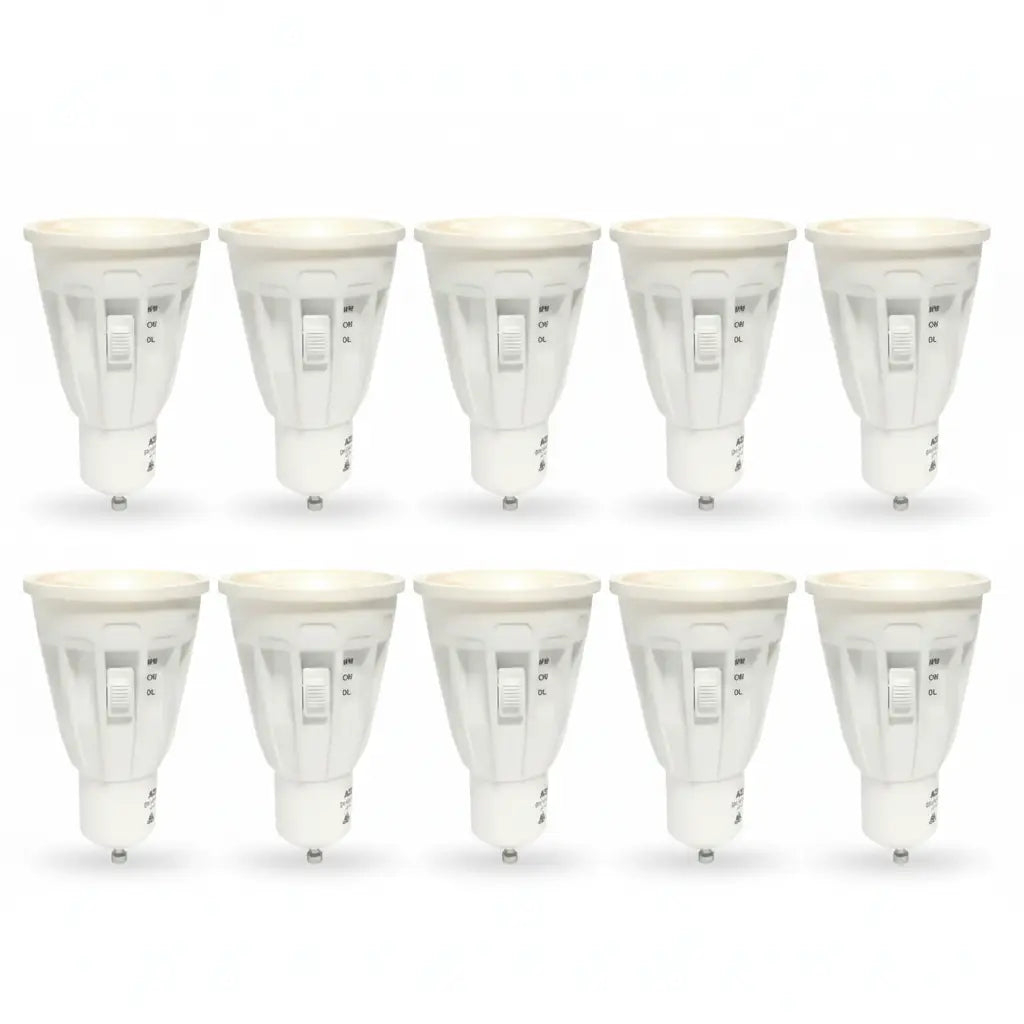 9W 800lm Tri-Colour Selectable GU10 LED Spotlight Globe