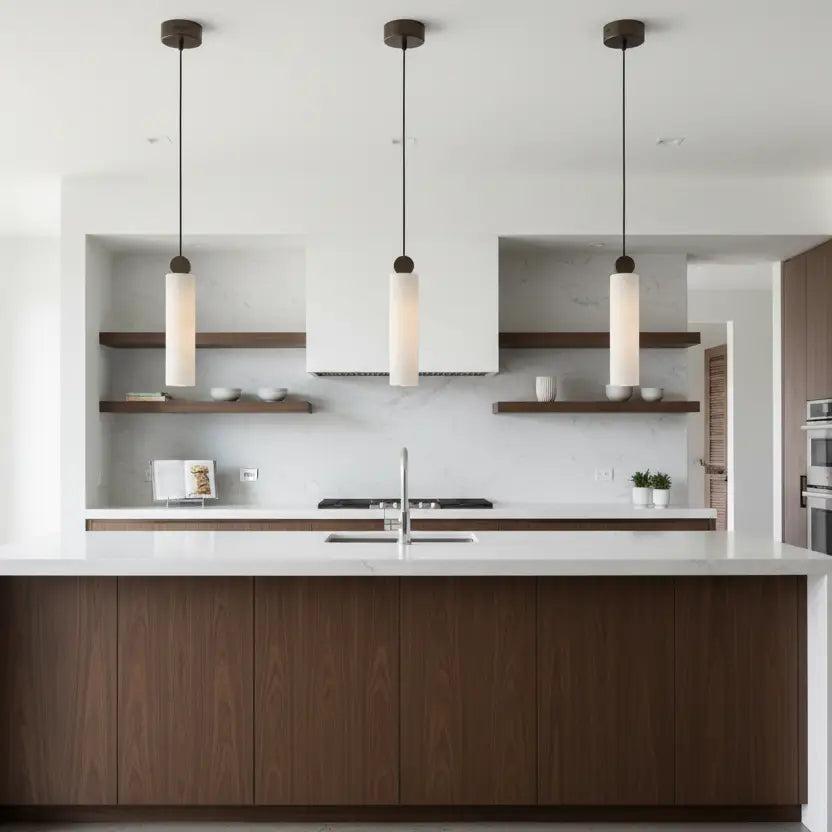 Arlo Alabaster Stone Spanish Marble Minimalist Pendant Light