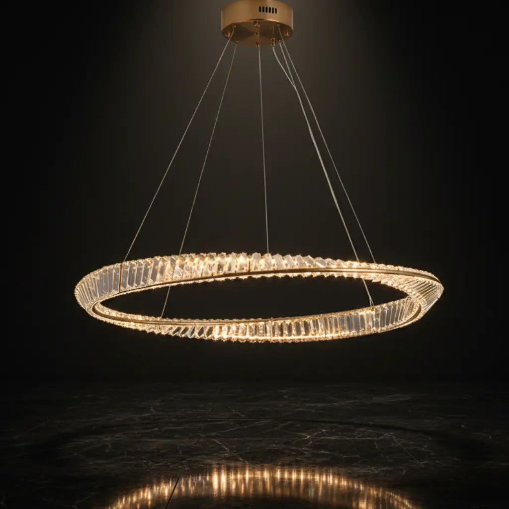 Aurora Tri-Colour Dimmable LED Crystal Chandelier