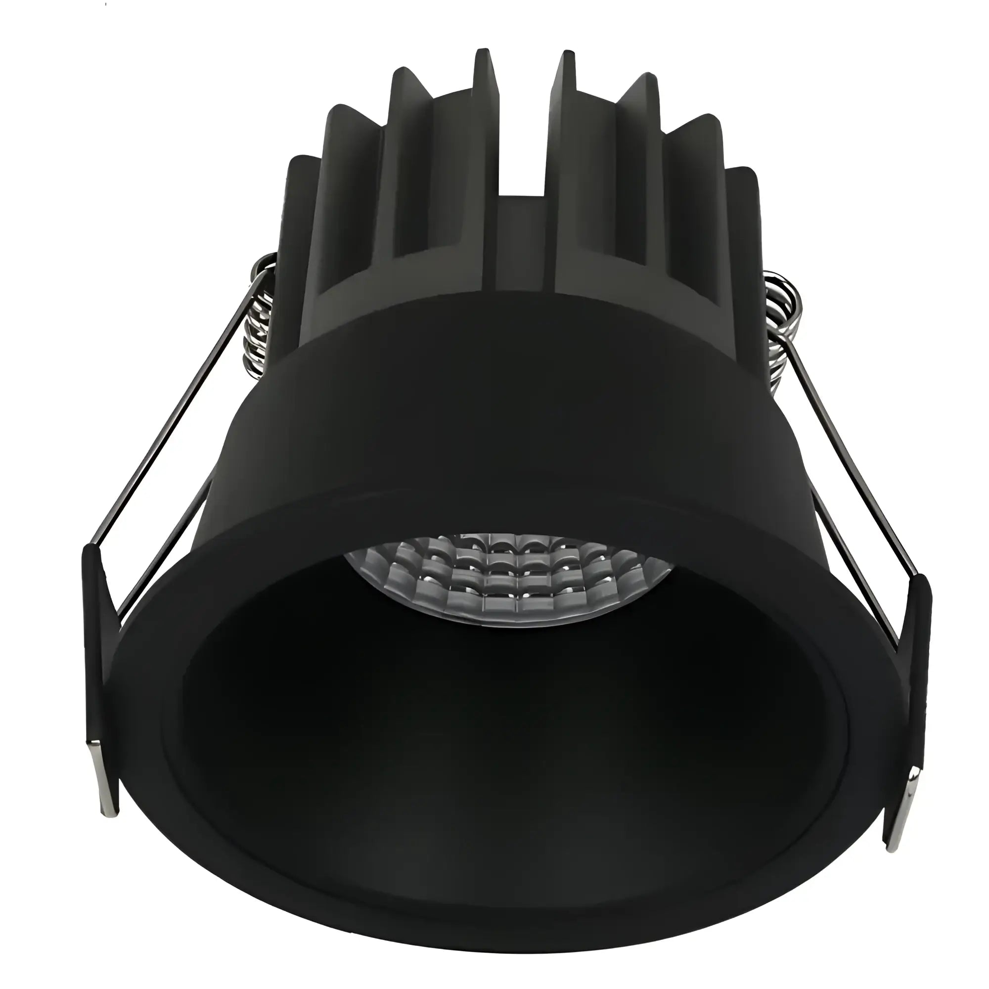 12w Dimmable Led Downlight Pressure Cast Heatsink - Black