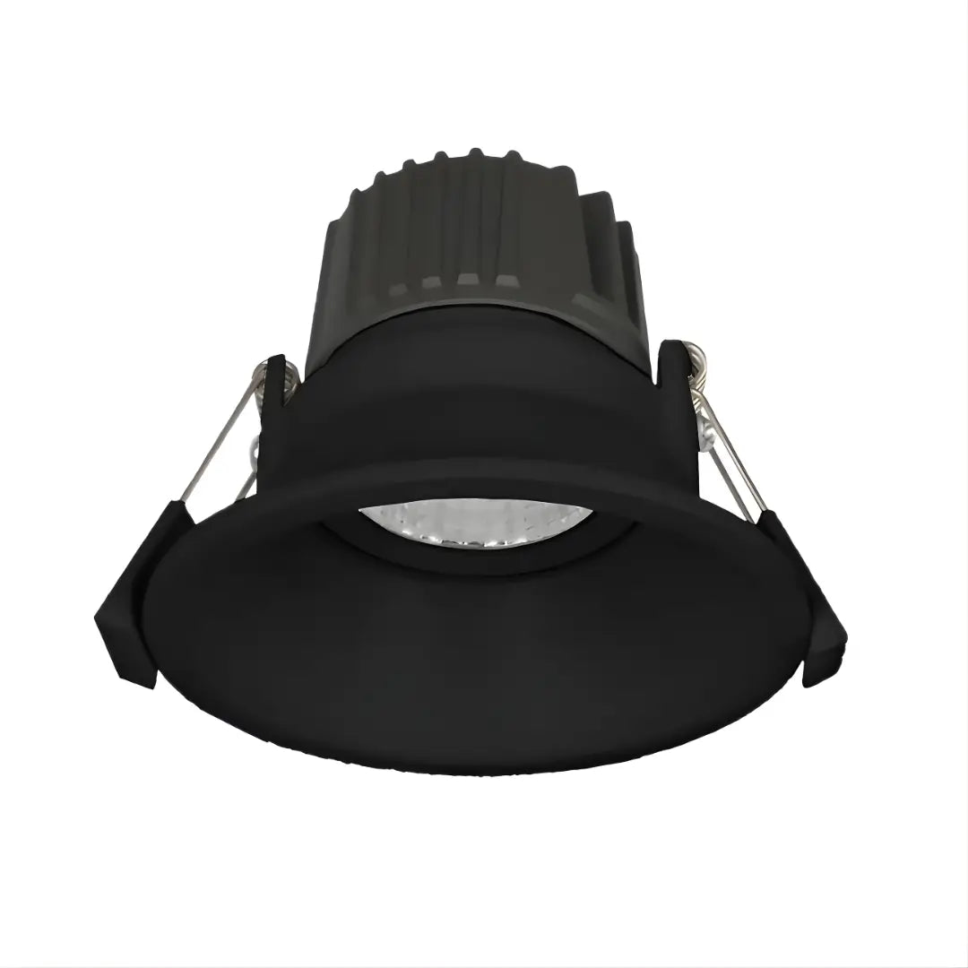 12w Trimless Tiltable Tri-colour Ultra Low Glare Led Downlight - Black