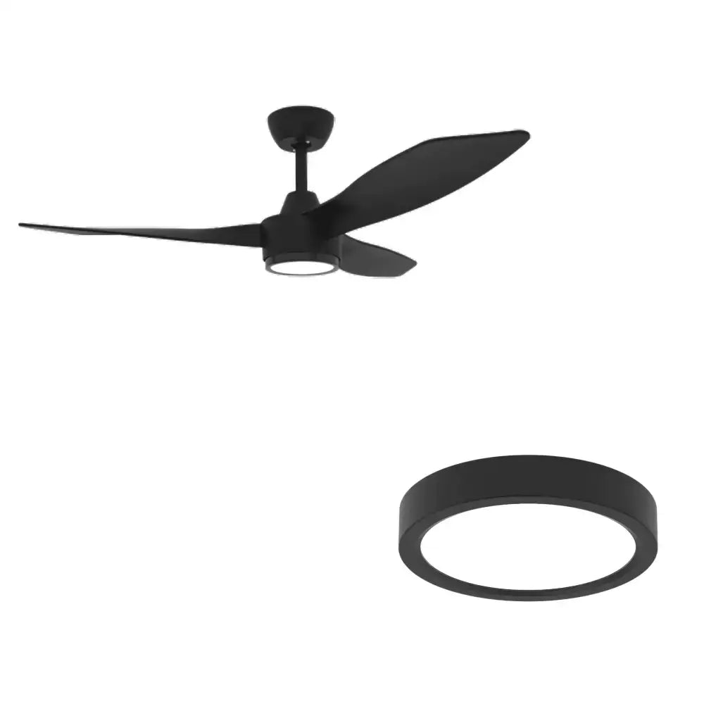 Blast 48’’ Dc Ceiling Fan with Remote Control + Cct Led - Black