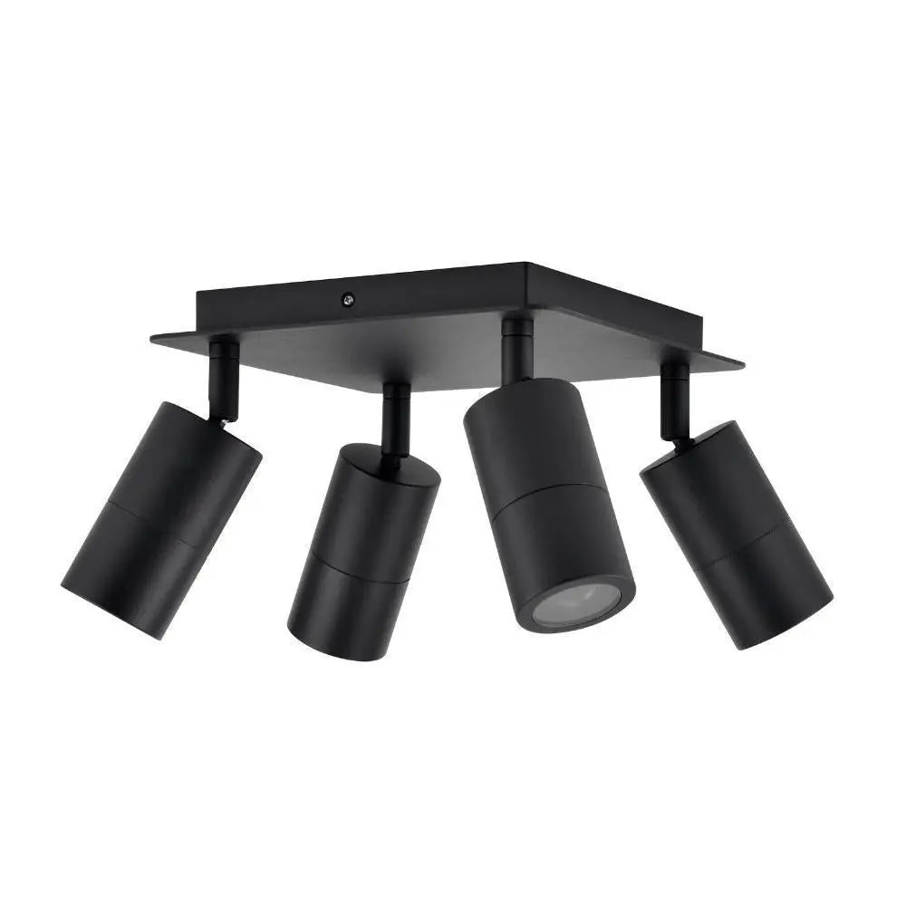 Cla Pg4sq - 4xgu10 4 Light Square Adjustable Spot - Black