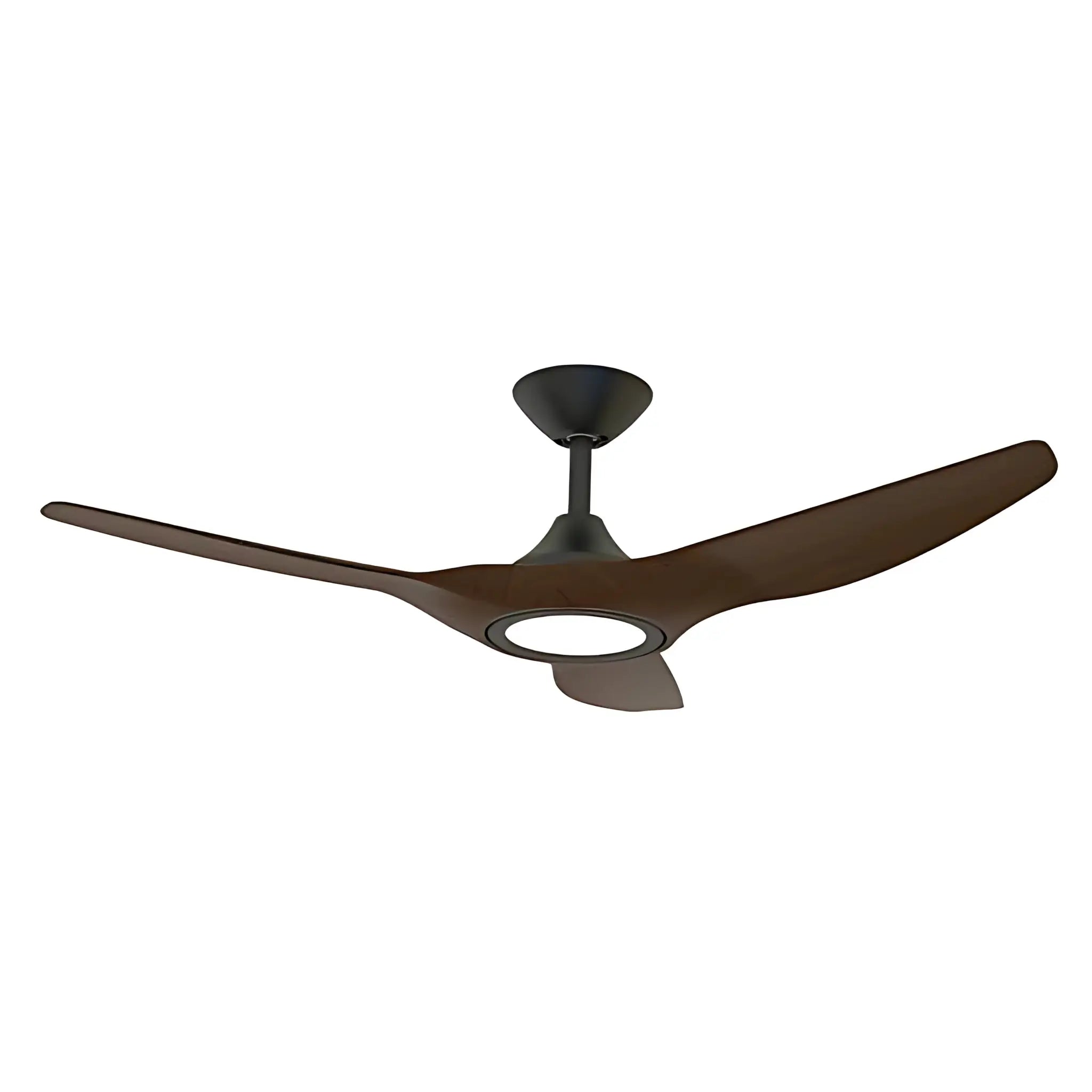 Domus Strike 48 Inch Dc Ceiling Fan with Led and Remote - Black Walnut