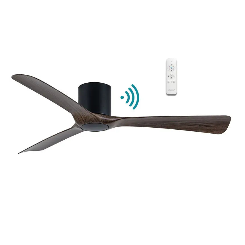 Fresno 52’’ Dc Smart Ceiling Fan with Wifi Remote - Black Walnut
