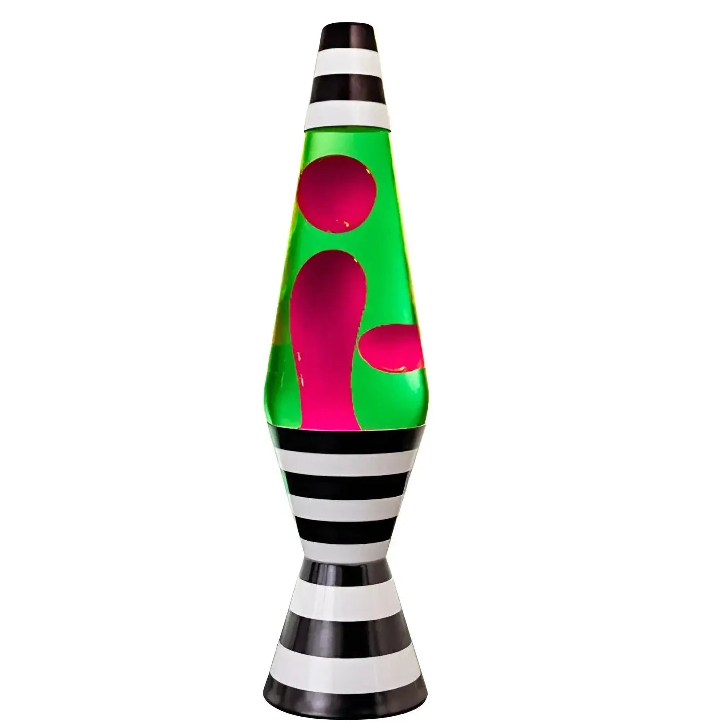 Black & White Stripes Diamond Motion Lava Lamp