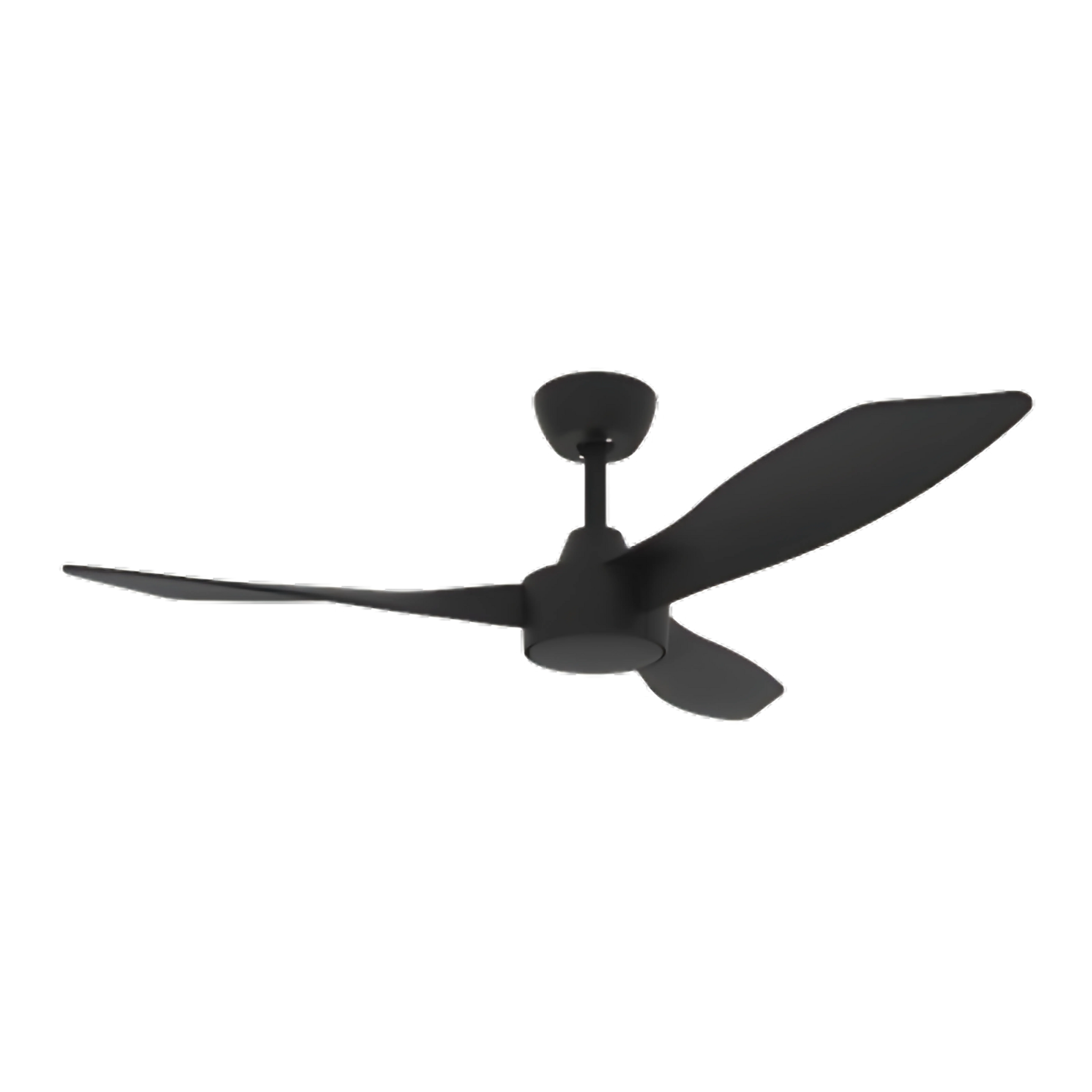 Queensland Fans Domus Blast 48" black DC Ceiling Fan - Full View