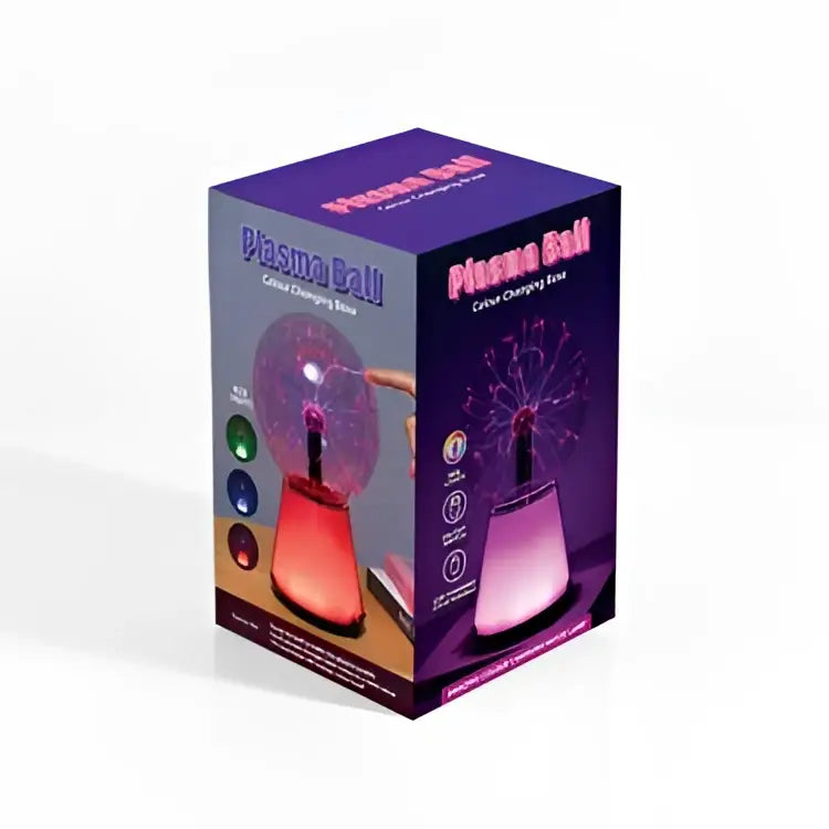 Black Sphere Plasma Colour Change Light