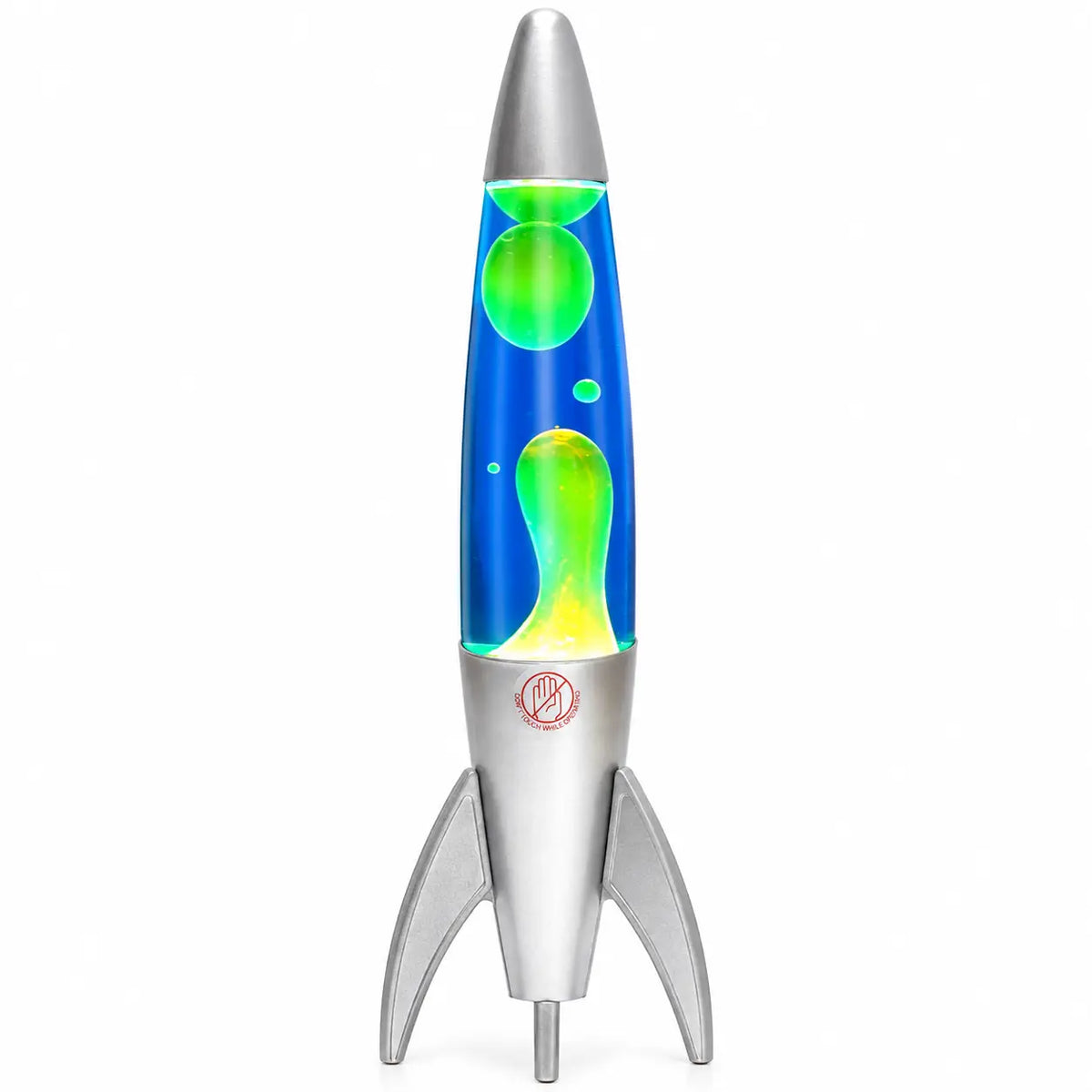 Blue Green Rocket Motion Lava Lamp - 37cm Retro Table Lamp