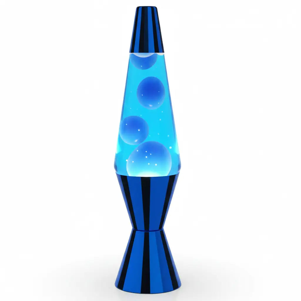 MDI blue metallic lava lamp