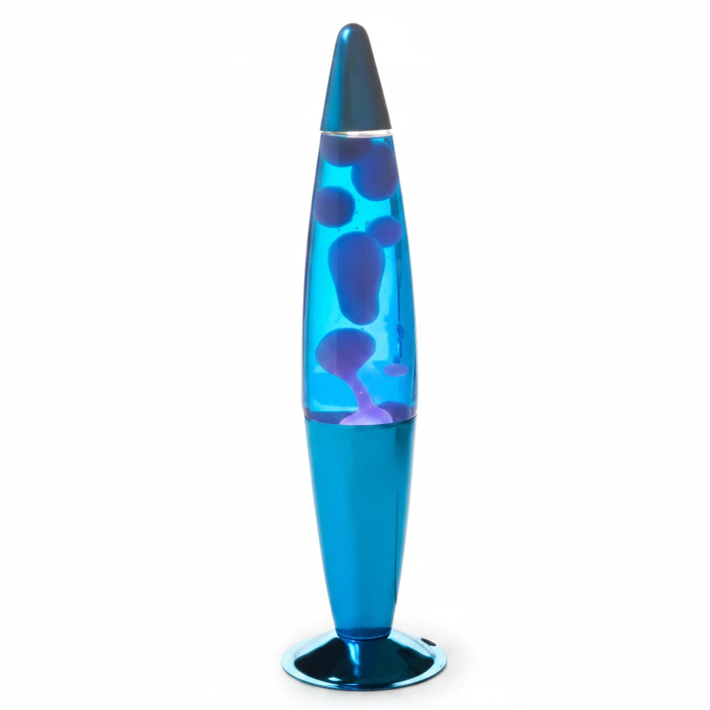Blue Metallic Peace Motion Lamp All Blue Desk Lighting