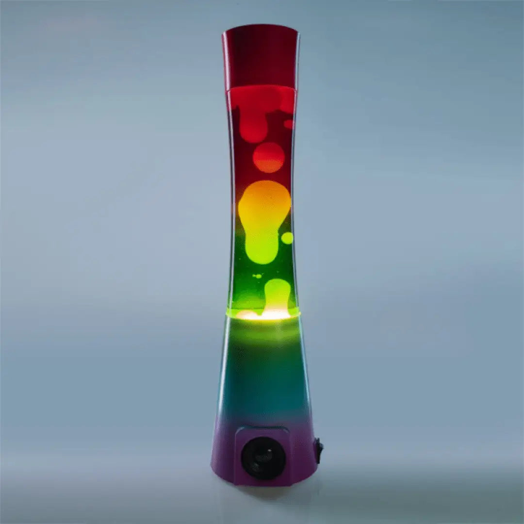 Bluetooth Speaker Lava Lamp Rainbow Motion Green Earth