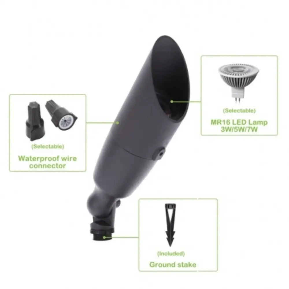 Green Earth Lighting Australia Home & Garden > Lighting BOTANY Bronze LED Cast Aluminum Directional Garden Spike Light