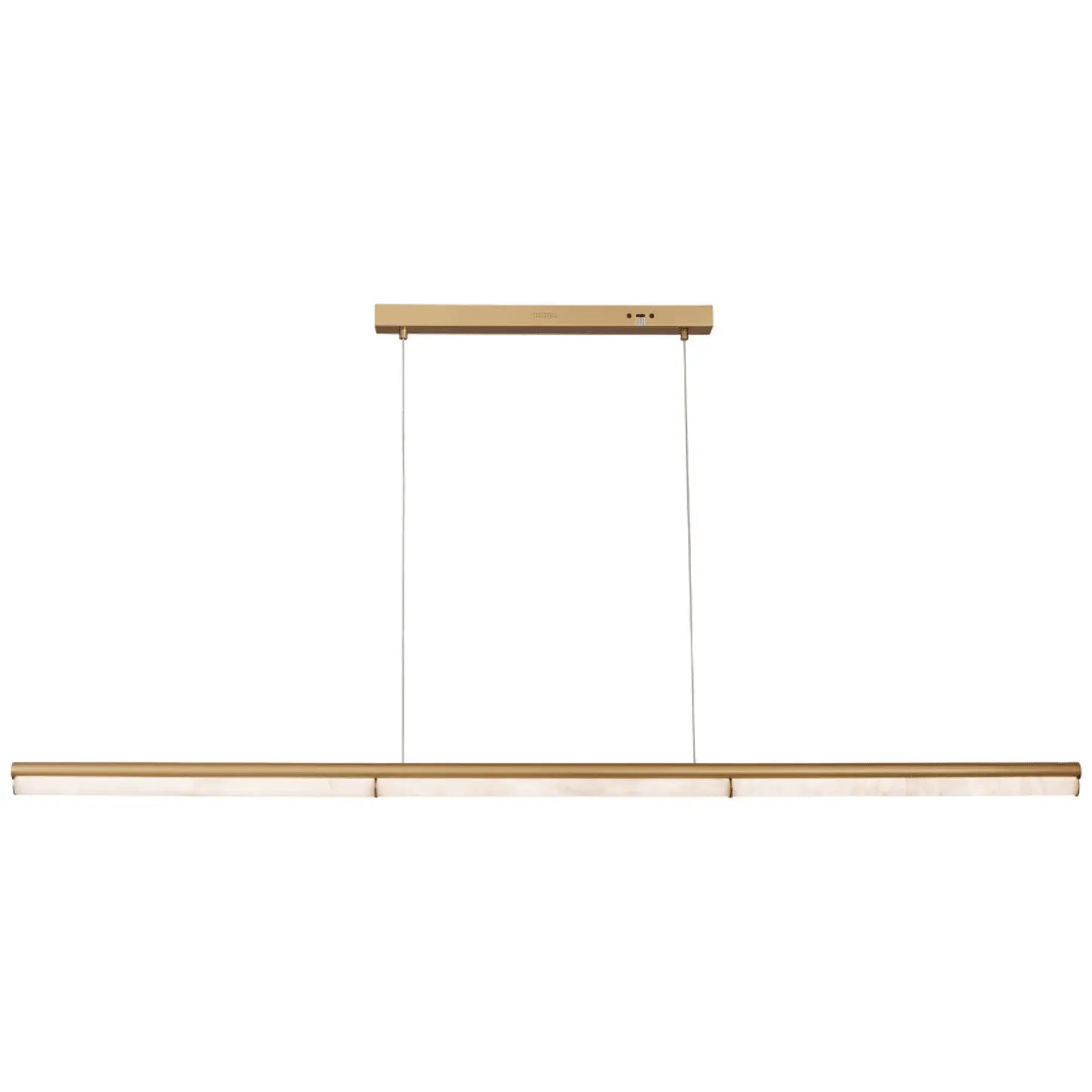 Marcello Alabaster Style Marble Pendant Light Brass – LED Tri-Colour 1800mm