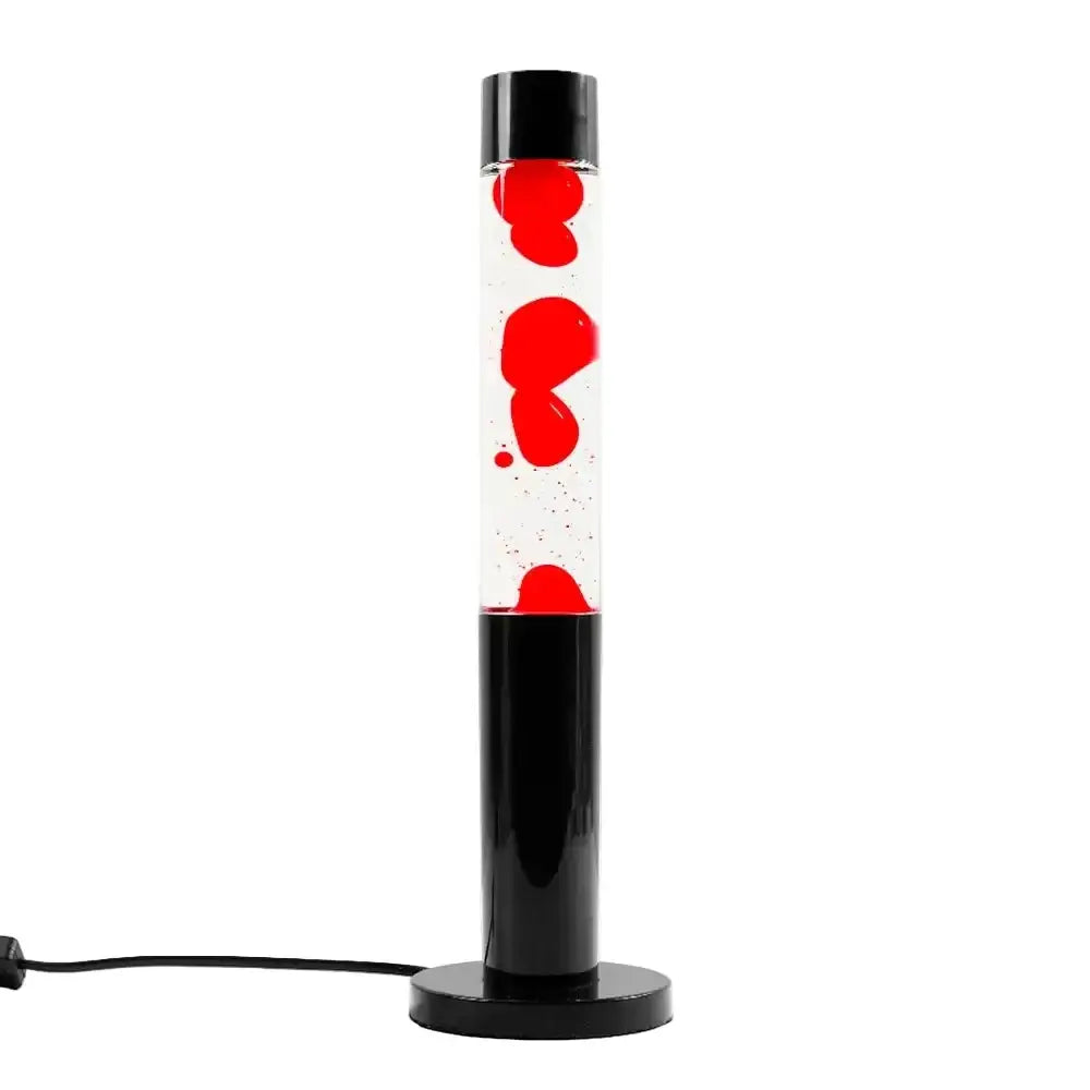 Bright Red Lava Lamp Column Motion