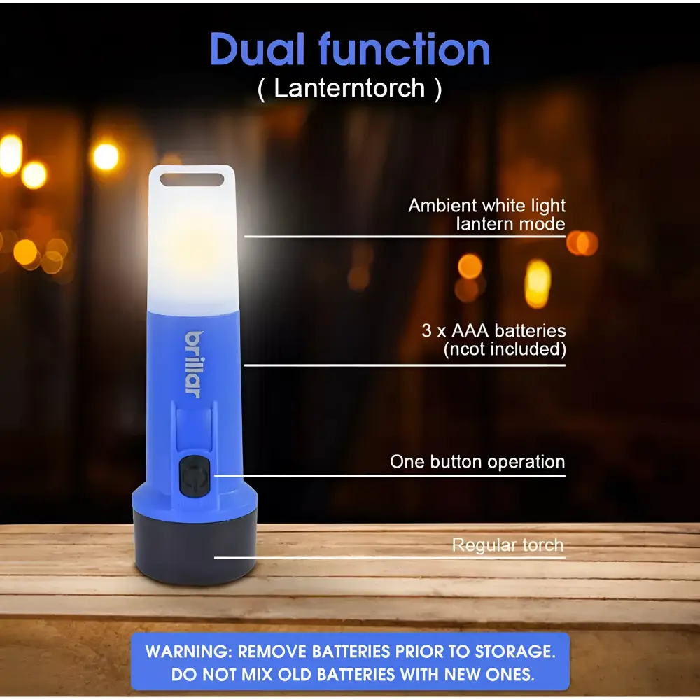 Brillar Camping Torch Dual Function Lantern Torch