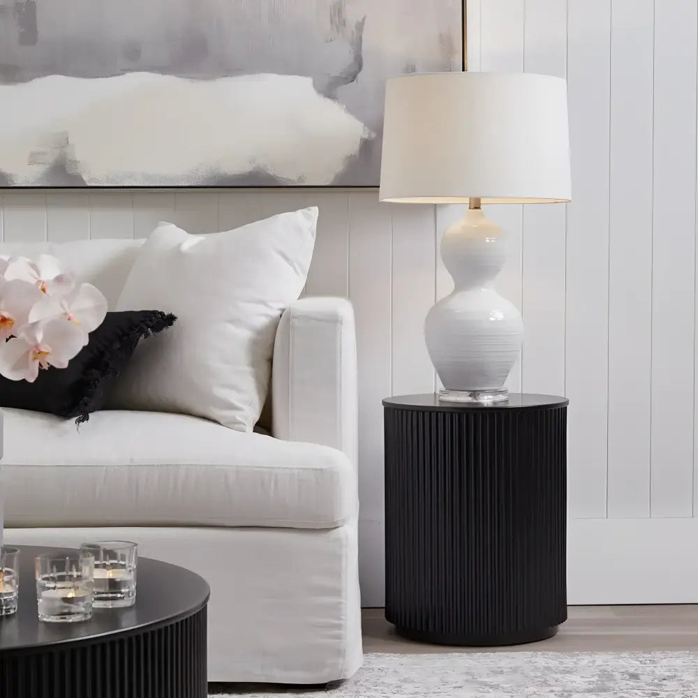 CAFE LIGHTING & LIVING Table Lamp Bronte Table Lamp - White 11614