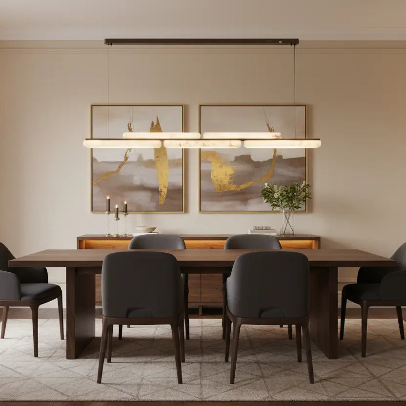 Brooklyn Antique Brass Alabaster Spanish Marble Pendant Light