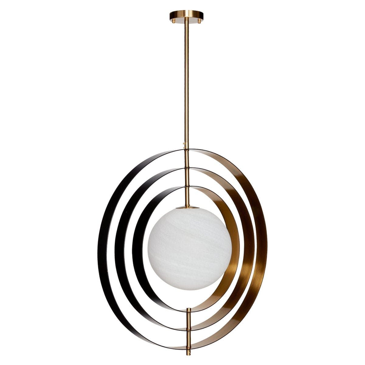 Green Earth Lighting Australia Home & Garden > Lighting Brooks Brushed Brass and Black Pendant 20856