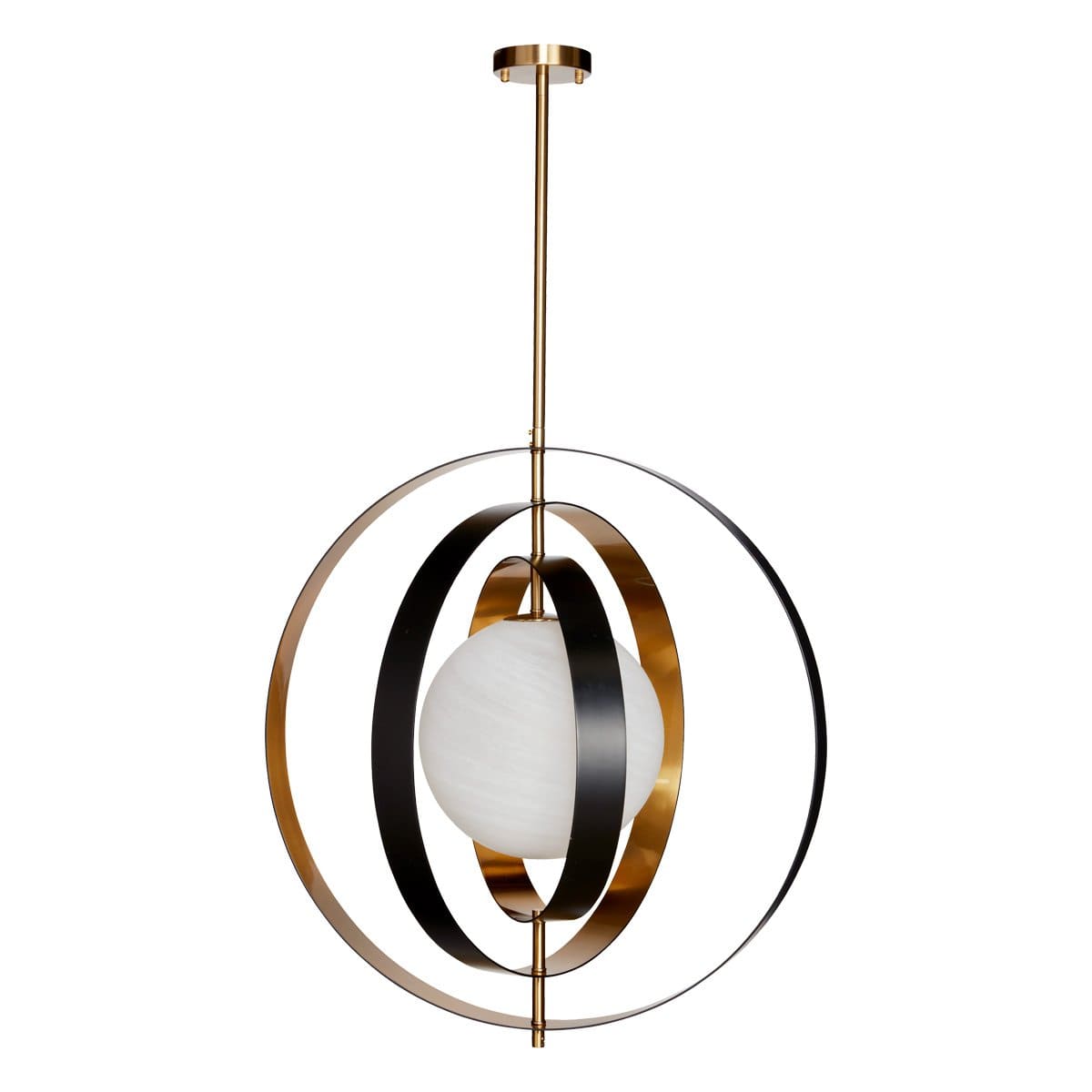 Green Earth Lighting Australia Home & Garden > Lighting Brooks Brushed Brass and Black Pendant 20856