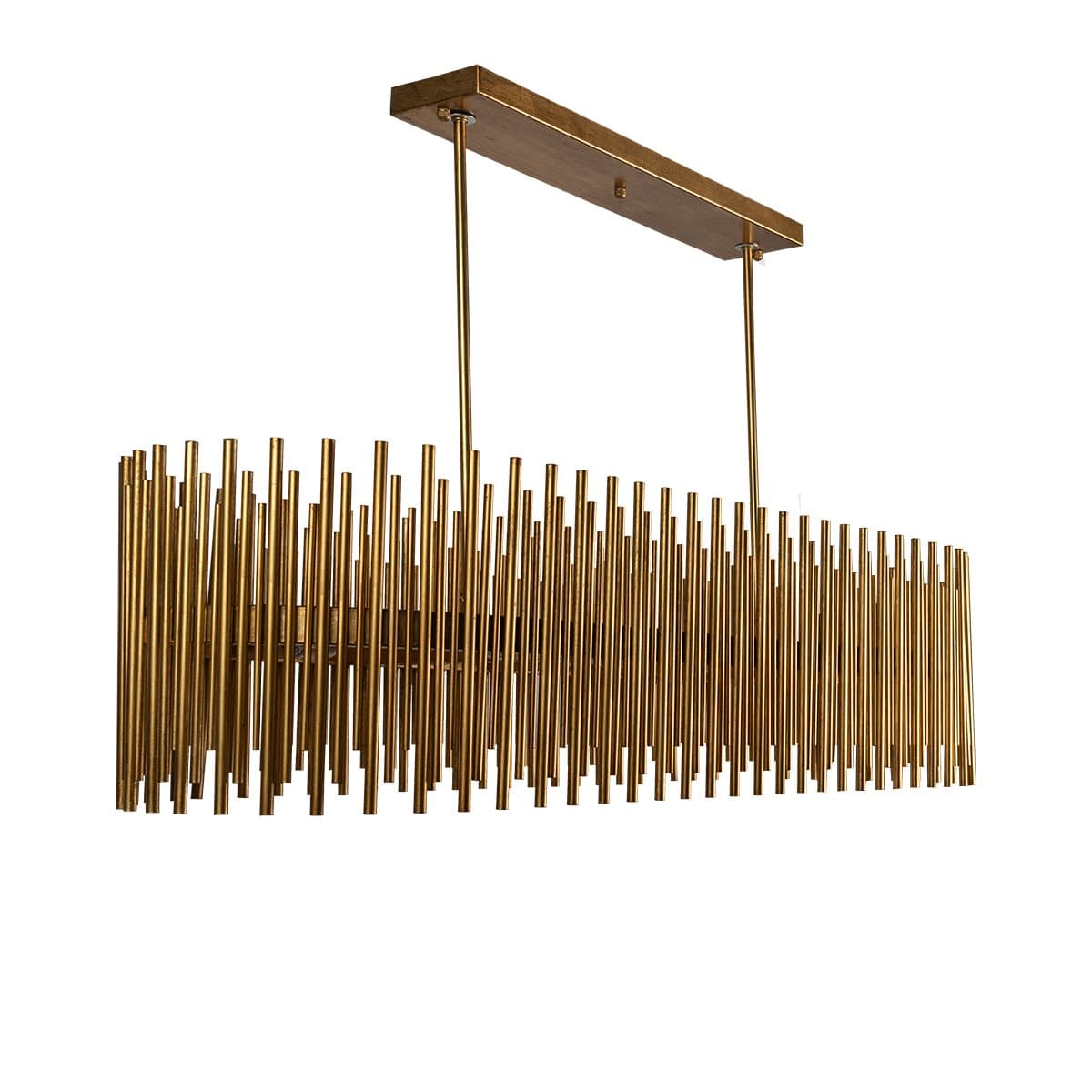 Green Earth Lighting Australia Home & Garden > Lighting Florina Gold Leaf 10 Light Linear Pendant 20781