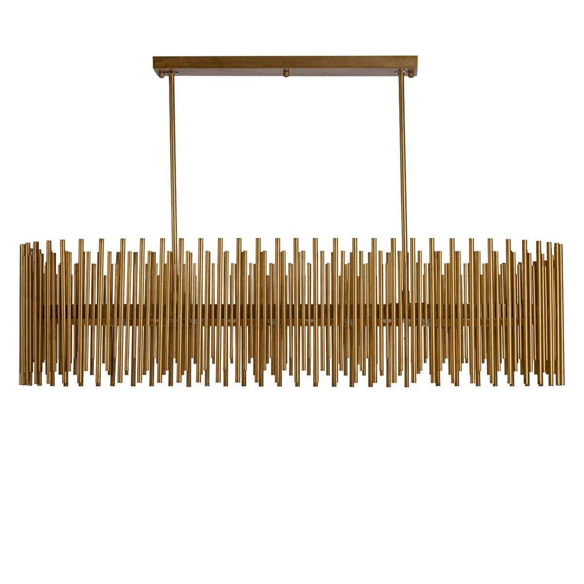 Green Earth Lighting Australia Home & Garden > Lighting Florina Gold Leaf 10 Light Linear Pendant 20781