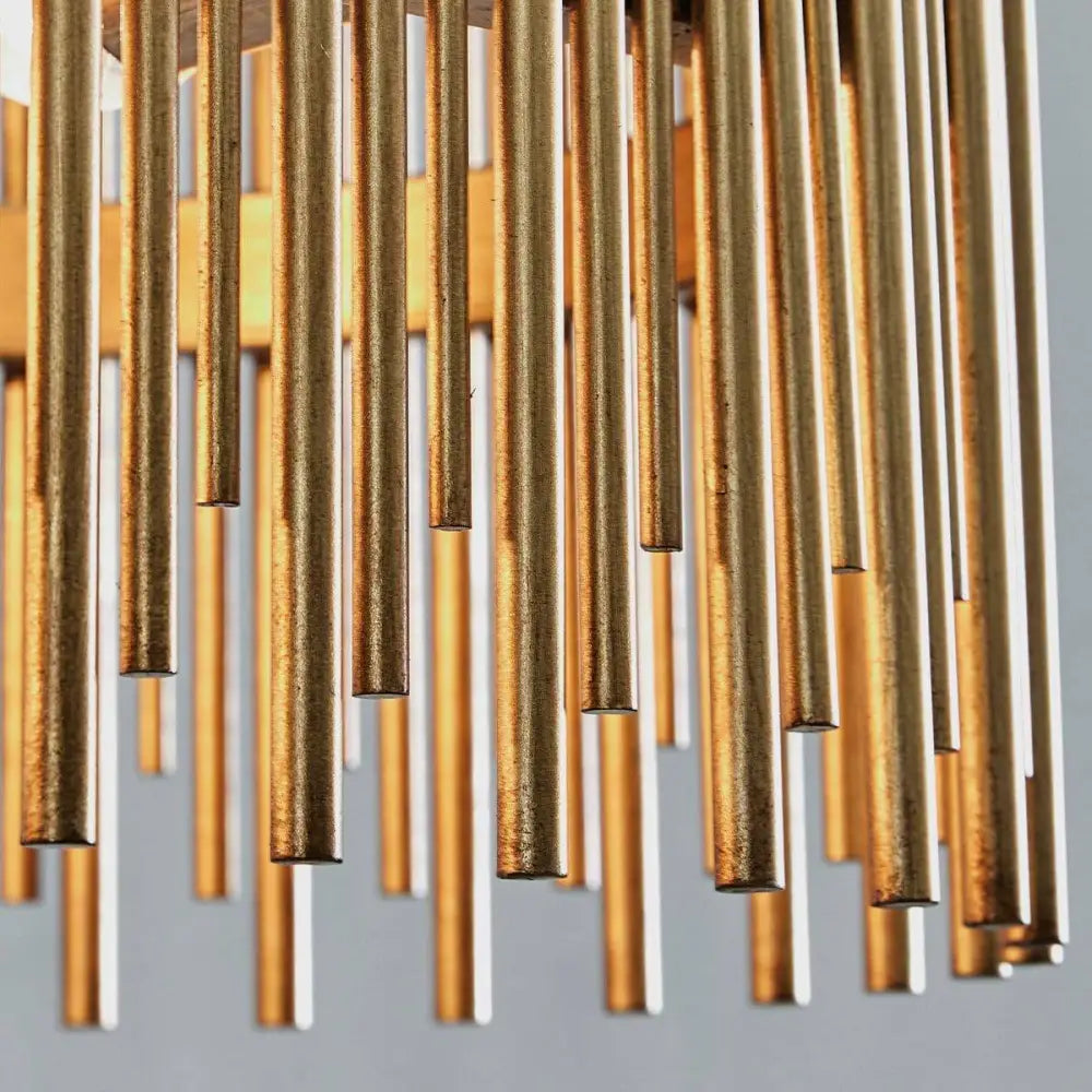 Green Earth Lighting Australia Home & Garden > Lighting Florina Gold Leaf 10 Light Linear Pendant 20781