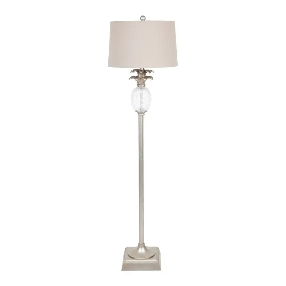 CAFE LIGHTING & LIVING Lighting Langley Floor Lamp - Antique Silver 11617